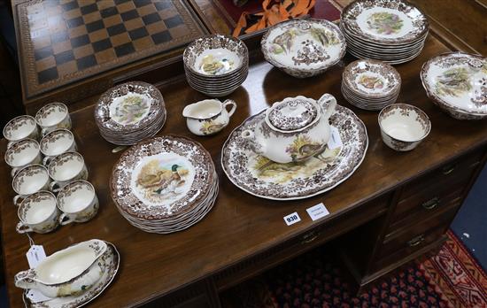 A Royal Worcester Palissy Games Series part dinner and tea service,